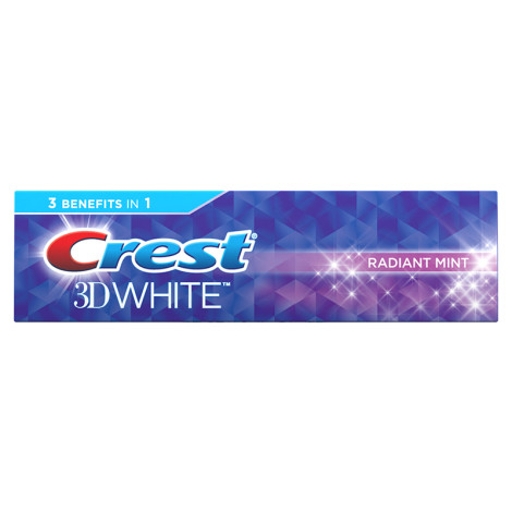 Зубная паста Crest 3D White Radiant Mint Отбеливающая 198 г