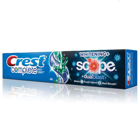 Зубная паста Crest Complete Multi-Benefit Whitening Scope Dualblast Отбеливающая 215 г