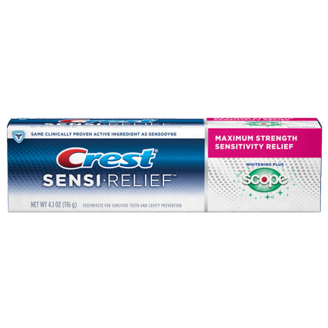 Зубная паста Crest Sensi-Relief Whitening Clean Mint Отбеливающая 116 г