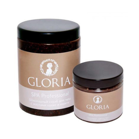 Скраб для тела Gloria шоколадный с маслами 1000 мл