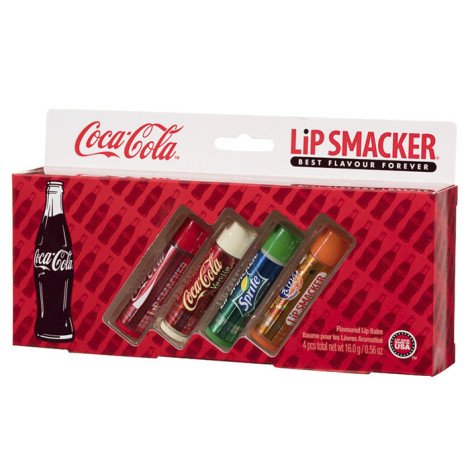 Набор бальзамов для губ Lip Smacker Coca-Cola Lip Gloss Tin Gift Set 4 шт