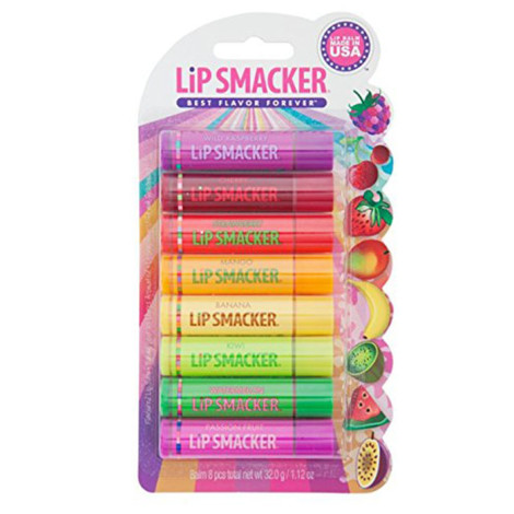 Набор бальзамов для губ Lip Smacker Fruit Lip Gloss Party Pack 8 шт
