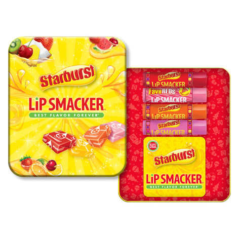 Набор бальзамов для губ Lip Smacker Starburst Lip Gloss Tin Gift Set 4 шт