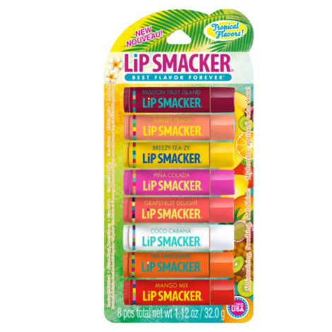 Набор бальзамов для губ Lip Smacker Tropical Lip Gloss Party Pack 8 шт