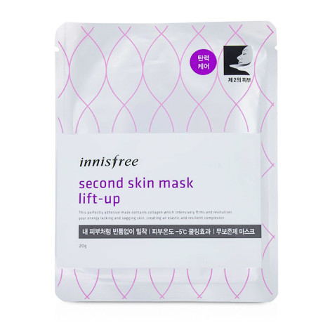 Маска Innisfree Second Skin Mask Lift-up Вторая кожа с коллагеном для восстановления упругости и эластичности кожи 20 г