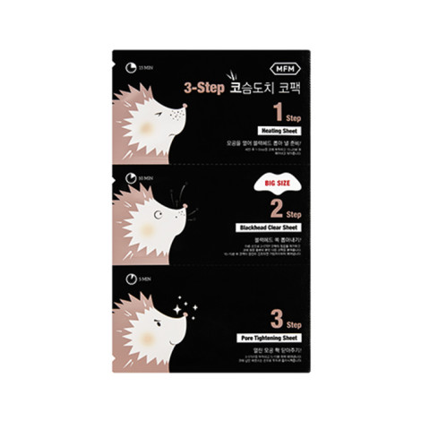Патчи для ухода за мужской кожей Missha For Men 3-Step Hedgehog Nose Pack