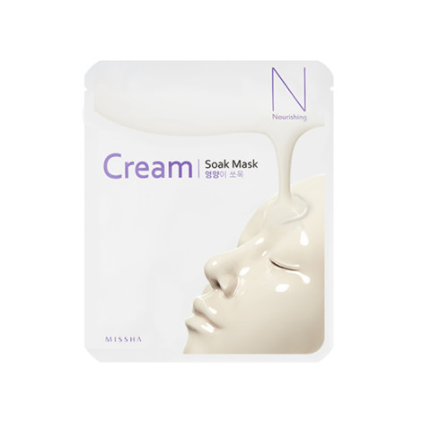 Маска для лица Missha Cream-Soak Mask Nourishing питательная