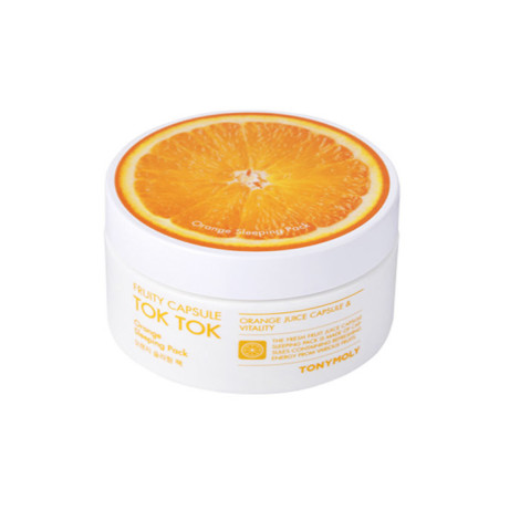 Ночная маска для лица Tony Moly Fruity Capsule Tok Tok Sleeping Pack Orange с экстрактом апельсина