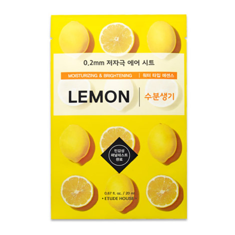 Тканевая маска для лица Etude House Therapy Air Mask Lemon с экстрактом лимона 20 мл
