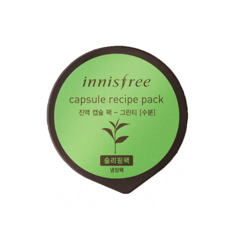 Маска для лица Innisfree Capsule Recipe Pack Green Tea с экстрактом зеленого чая в капсуле 10 мл
