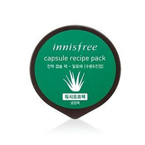 Маска-скраб для лица Innisfree Capsule Recipe Pack Aloe с Алоэ в капсуле 10 мл