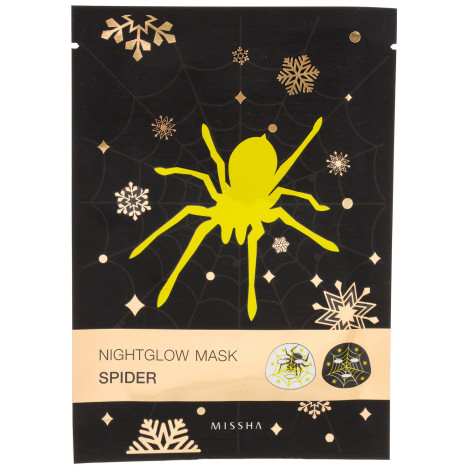 Тканевая маска для лица Missha Spider Nightglow Mask Паук от морщин 21 г