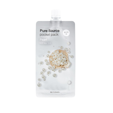 Ночная маска для лица Missha Pure Source Pocket Pack Pearl с жемчугом