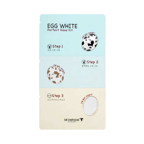 Патчи для удаления черных точек Skin Food Egg White Perfect Nose Pack 3 мл