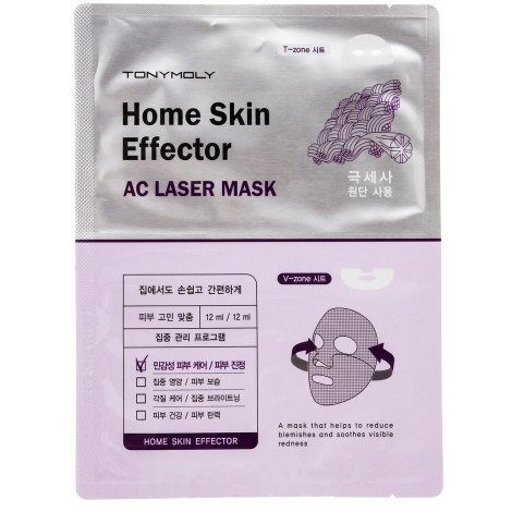 Тканевая маска Tony Moly Home Skin Mask Effector AC Laser для проблемной кожи 24 мл