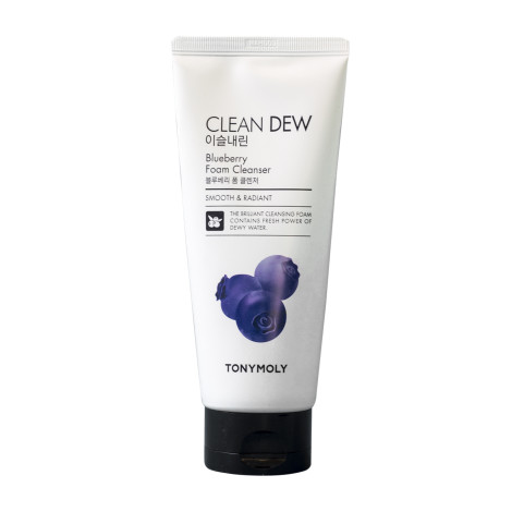 Пенка для умывания Tony Moly Clean Dew Blueberry Foam Cleanser с экстрактом черники 180 мл