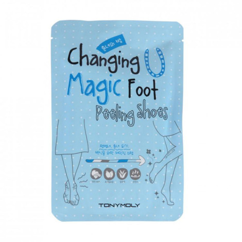Пилинг-носочки для ног Tony Moly Changing U Magic Foot Peeling Shoes для устранения огрубевшей кожи стоп 1 шт