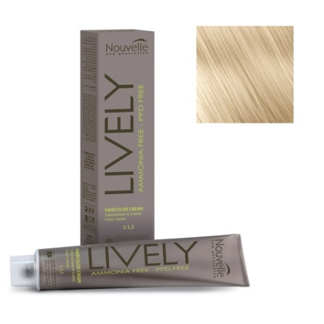 Крем-краска для волос Nouvelle Lively Hair Color 10 экстра блонд 100 мл