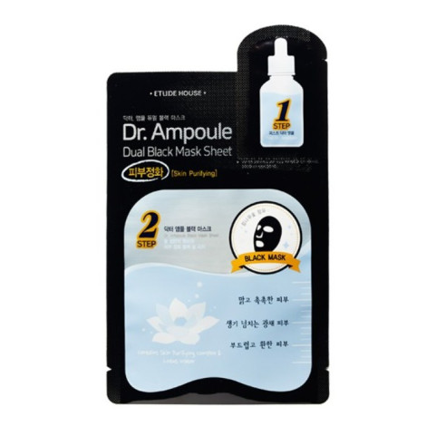 Маска для лица Etude House Dr.Ampoule Dual Mask Sheet Skin Purifying двухфазная