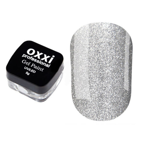 Гель-краска Oxxi 4 серебро 5 г