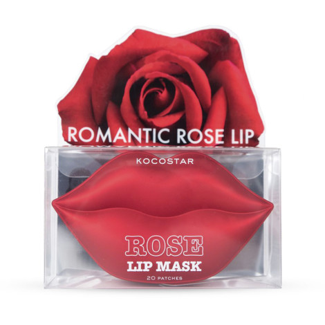 Гидрогелевые патчи для губ Kocostar Rose Lip Mask Jar Роза 50 г