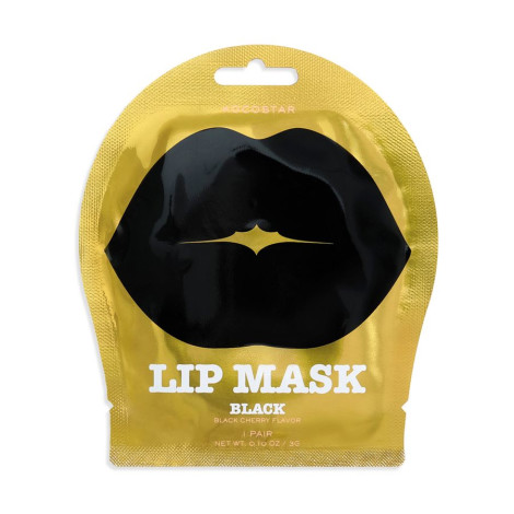 Гидрогелевые патчи для губ Kocostar Lip Mask Black Single Pouch Black Cherry Flavor с ароматом Черешни Черные 3 г