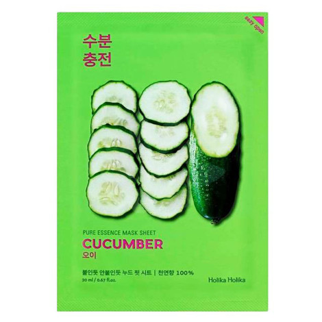 Тканевая маска Holika Holika Pure Essence Cucumber с экстрактом огурца