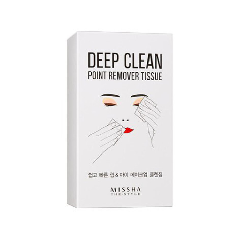 Салфетки для удаления макияжа с глаз и губ Missha Deep Clean Point Remover Tissue 15 шт
