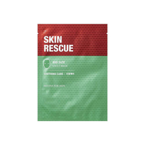 Тканевая маска для мужчин Missha For Men Skin Rescue Sheet Mask Soothing Care успокаивающая