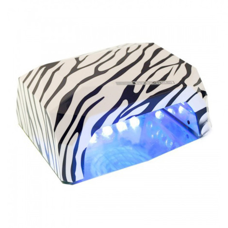 LED + UV лампа для ногтей Simei Diamond Зебра 36 Вт