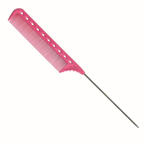 Расческа с металлическим хвостиком Y.S.Park YS 112 Tail Combs Pink 225 мм