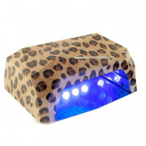 LED + UV лампа для ногтей Simei 36W леопард