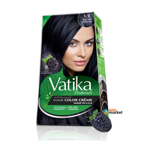Краска для волос Dabur Vatika Naturals глубокий черный 100 мл