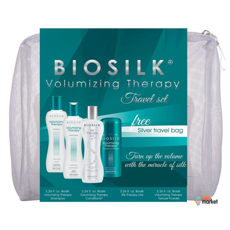 Дорожный набор BioSilk Volumizing Therapy Travel set для придания объема волосам 200 мл