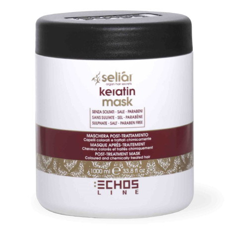 Маска для волос Echosline Seliar Keratin с маслом аргании и кератином 1000 мл