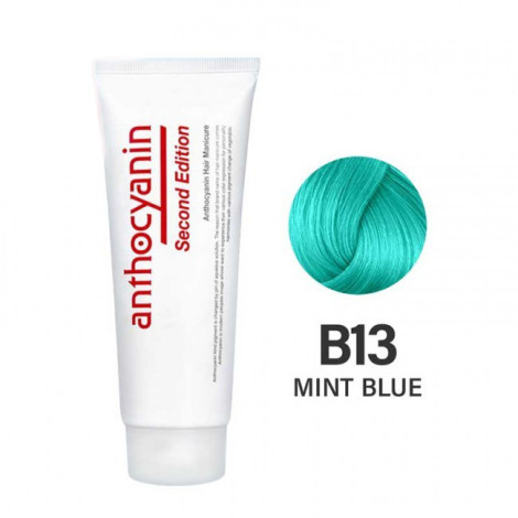 Гель-краска для волос Anthocyanin Second Edition B13 Mint Blue 230 г
