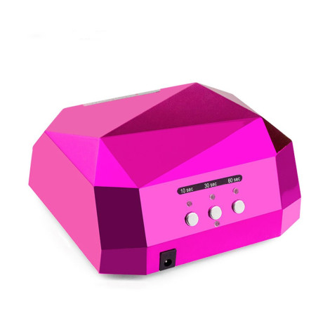 LED + UV лампа для ногтей Simei Diamond Pink-Red 36 Вт