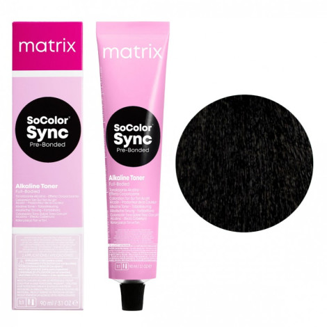 Краска для волос Matrix SoColor Sync Pre-Bonded 1A 90 мл