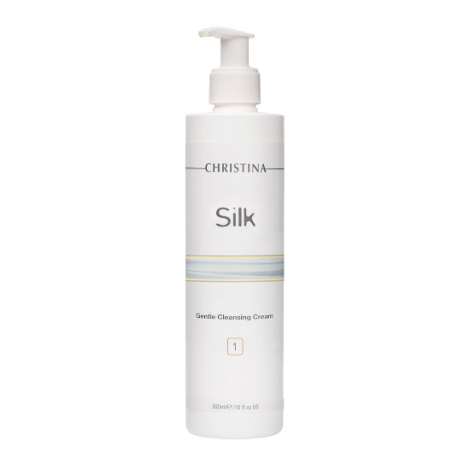 Очищающее крем-мыло Christina Silk Gentle Cleansing Cream шаг 1 300 мл