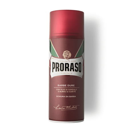 Пена для бритья жесткой щетины Proraso Red Line с маслом ши 50 мл