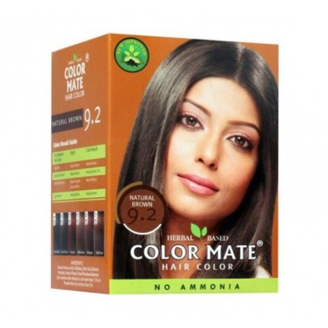 Хна для волос натуральная Color Mate 9.2 Natural Brown 5 х 15 г
