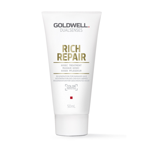 Восстанавливающая маска для волос Goldwell DualSenses Rich Repair 60Sec для поврежденных волос 50 мл