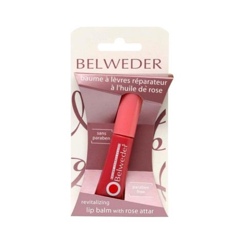 Жидкий восстанавливающий бальзам для губ Belweder с розовым маслом 7 мл