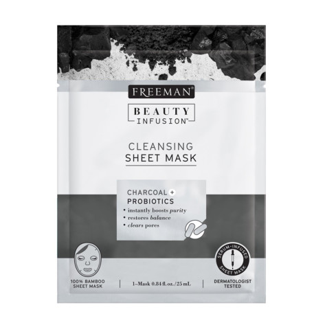 Очищающая тканевая маска для лица Freeman Уголь + Пробиотики 25 мл