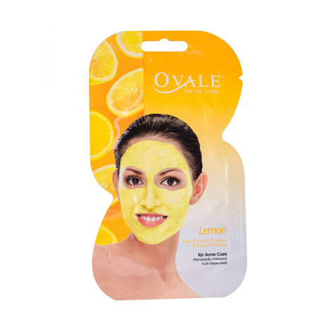 Очищающая маска для лица Ovale для проблемной склонной к появлению прыщей кожи с экстрактом лимона и витаминами А, С и Е 15 г