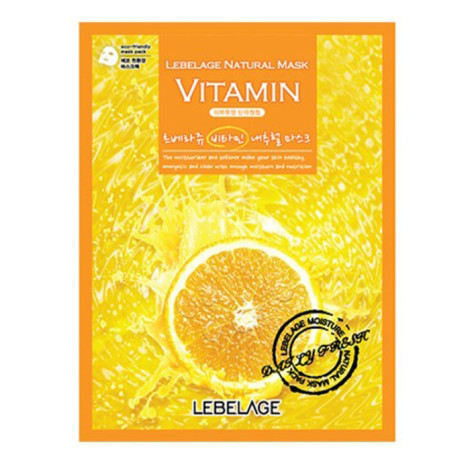 Тканевая маска для лица с витамином Lebelage Vitamin Natural Mask