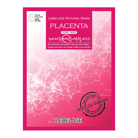 Тканевая маска для лица с экстрактом плаценты Lebelage Placenta Natural Mask