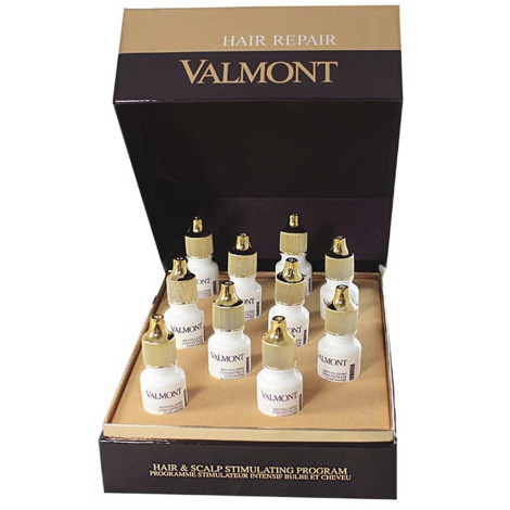 Стимулирующая программа по уходу за волосами Valmont Hair And Scalp Stimulating Program 6х6 мл + 6х15 г