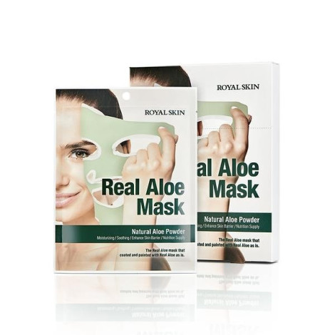 Маска для лица с алоэ Royal Skin Real Aloe Mask