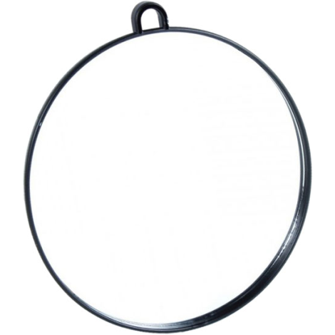 Зеркало парикмахерское Sibel Luna Round Mirror черное Ø 28 см